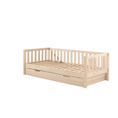 VIPACK Dječji krevet od masivnog bora s podnicom 90x200 cm u prirodnoj boji Fritz