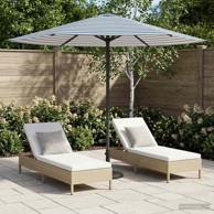 Vrtni parasol s podnožjem, 230 x 230 cm, poliester, pravokutni