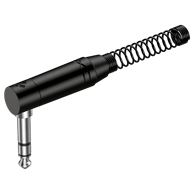 ONE Kutni stereo utikač 6,3 mm Jack RJ3RPP-BN