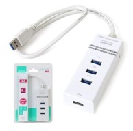 OMEGA USB čvorište OUH34W, USB 3.0, 4 porta, bijelo