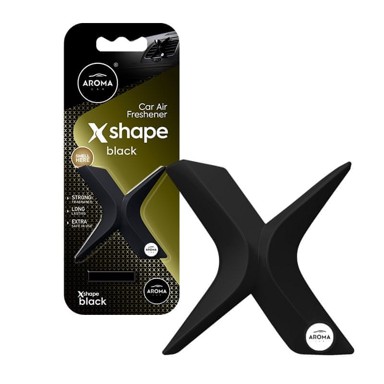 AROMA CAR Osvježivač zraka X Shape Black