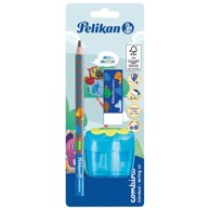PELIKAN Grafitna olovka Combino, 811217, B, s gumicom, sa šiljilom, dvostruko šiljilo sa spremnikom