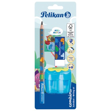 PELIKAN Grafitna olovka Combino, 811217, B, s gumicom, sa šiljilom, dvostruko šiljilo sa spremnikom