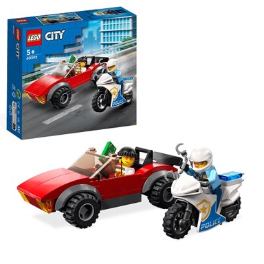 LEGO City Potjera automobila s policijskim motociklom 60379