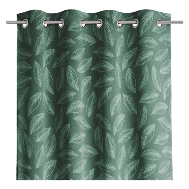 RESTILO Zelena zavjesa od samta 140x250 cm Calm