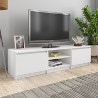 TV ormarić od iverice bijeli 140 x 40 x 35,5 cm