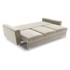 COSMOPOLITAN DESIGN Bež baršunasti sklopiva/s prostorom za odlaganje sofa 235 cm Kyoto, 235x100x88 cm