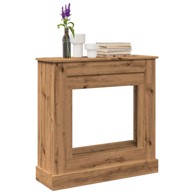 Okvir za kamin, 90x30x90 cm, od konstruiranog drva, hrast artisan