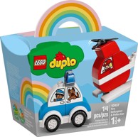 LEGO DUPLO Vatrogasni helikopter i policijski auto 10957