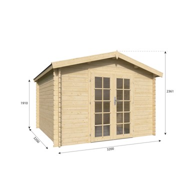 Drvena vrtna kućica Bernadette 34