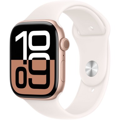 APPLE Pametni sat Series 10 GPS 46mm, Rose Gold aluminijsko kućište, Light Blush Sport Band - M/L