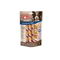 8U1 DELIGHTS Poslastica za pse Triple Flavour rolls 3 komada, 113g