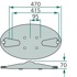 GRANIT Rezni disk 470 mm za kosilice KUHN FC 55901320