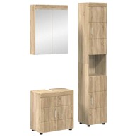 Set namještaja za kupaonicu Tulum, 3 kom., sonoma hrast
