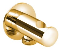 SAPHO Zidni držač tuša, okrugli, mat zlato, Ø 50 mm