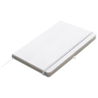 KIEL Notes 13 × 21 cm, čisti, 95 listova, s gumicom, bijeli