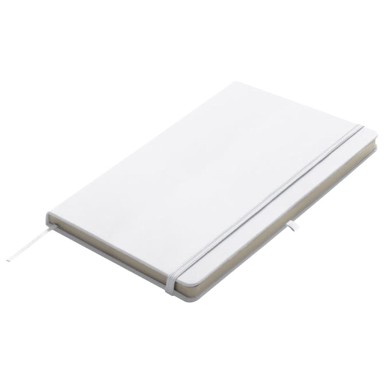 KIEL Notes 13 × 21 cm, čisti, 95 listova, s gumicom, bijeli