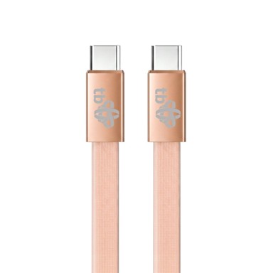 TB Kabel USB-C na USB-C 1 m, plosnati, boja breskve