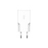 KSIX Mrežni punjač GaN ultratanki 30W PD + PPS USB-C + USB-A, bijela
