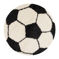 AYYILDIZ CARPETS Crni/krem dječji tepih ø 120 cm Fun 