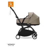 STOKKE Konstrukcija kolica Yoyo® black frame s newborn shell taupe