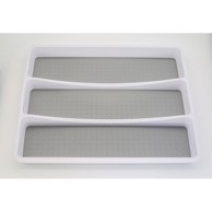 ADDIS Sivi plastični organizator pribora za ladicu 41 x 33 cm 