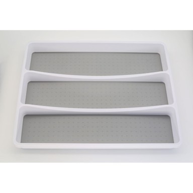 ADDIS Sivi plastični organizator pribora za ladicu 41 x 33 cm 