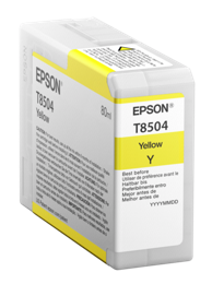 EPSON Tinta za printer ink cartridge yellow T 850 80 ml T 8504