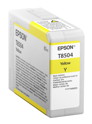 EPSON Tinta za printer ink cartridge yellow T 850 80 ml T 8504