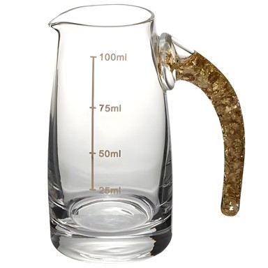 Kristalni vrč s mjerilom Tip 3 100 ml, zlatni