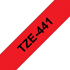 BROTHER Traka za izradu naljepnica TZE-441, crno-crvena