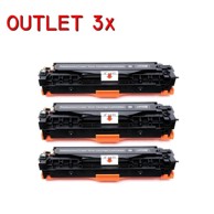 PREMIUMPRINT Set tonera CC530A, kompatibilno za HP i Canon, 3 komada, crna, 3500 stranica