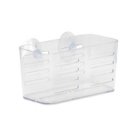 TENDANCE Dvostruka košarica za tuš, poliresin, vakum, srednja, prozirna