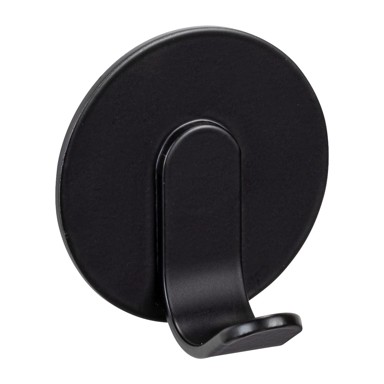  WENKO Mat crne metalne samoljepljive kuke u setu 2 kom Bivio