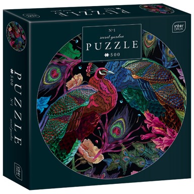 INTERDRUK Puzzle Secret Garden 1, okrugle, 500 kom