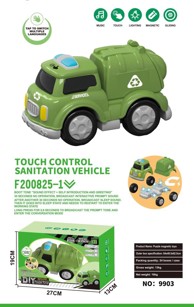 Igračka KAMION ZA SMEĆE, zeleni