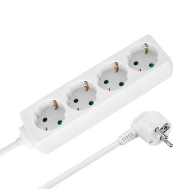 REBEL Produžni kabel, 4 Schuko utičnice, 1,5 m