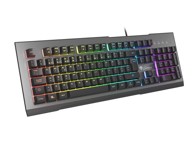 GENESIS Tipkovnica RHOD 500 RGB Gaming USB QWERTY portugalska crna, srebrna