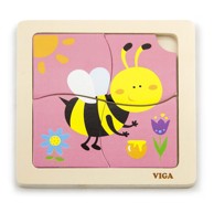 VIGA Slagalica pčelica 4 dijelna