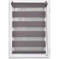 LUANCE Rolo zavjesa Zebra, tamno siva, 90x180 cm