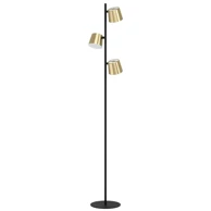 EGLO Stajaća lampa 3xled gu10, 3x5w, v-1585, crna/mesing altamira 39987