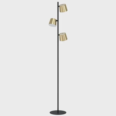 EGLO Stajaća lampa 3xled gu10, 3x5w, v-1585, crna/mesing altamira 39987