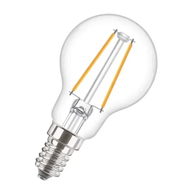 PHILIPS CorePro LED luster žarulja, E14, 2-25W, 827, P45, CL, ND