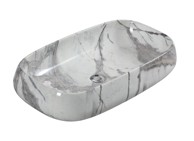 S6 STEKLARSTVO ŠEST Umivaonik S6SI1 71,5x41x14,5 cm, sivi mramor