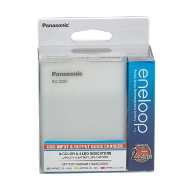 PANASONIC Punjač baterija ENELOOP, 4x AA + powerbank