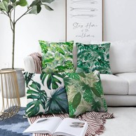 MINIMALIST CUSHION COVERS Set od 4 ukrasne jastučnice Summer Jungle, 55 x 55 cm