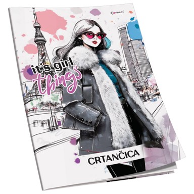 SOFT+ CONNECT Školski obrazac crtančica za 1. razred, Girl