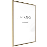 Poster Seek a Balance 40x60