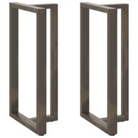 Noge za barski stol t-oblika od čelika, 2 kom, 60 x 35 x (110-111) cm, prirodna