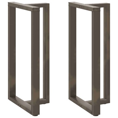 Noge za barski stol t-oblika od čelika, 2 kom, 60 x 35 x (110-111) cm, prirodna